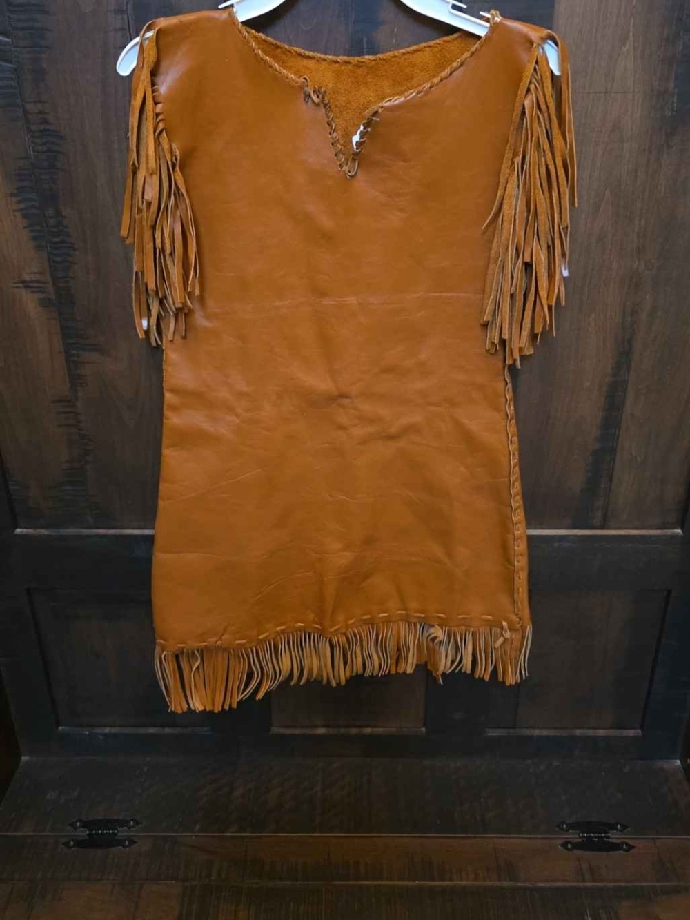 Handmade Girls Genuine Leather Fringe Dress – Boho Beautiful / Western Girl